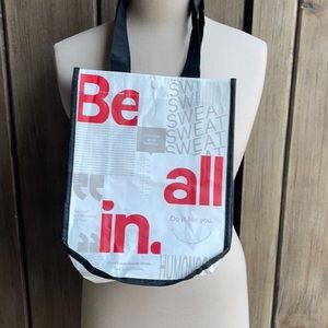 Lululemon Athletica shopping bag with snap closure